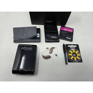 OTICON OPN S2 MINI RITE 312 PAIR HEARING AIDS IPHONE BLUETOOTH 2 LONG 85 POWER